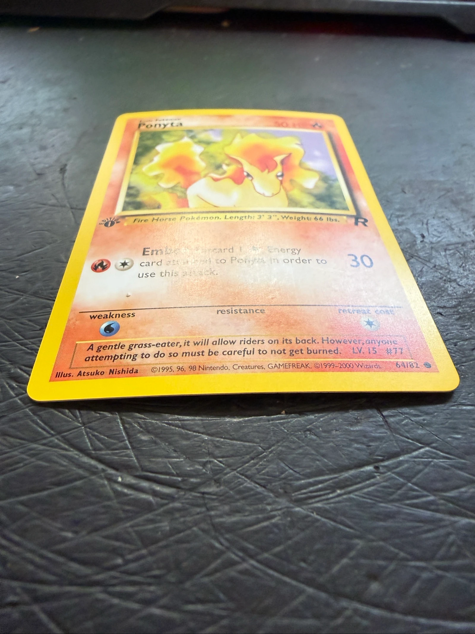 Carta Pokemon Ponyta Rocket First Edition  – photo 2